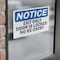 Signmission Exit Sign, Vinyl Decal, 10 in W, 7 in H, Exit Only Door Is Locked No Re-Entry OS-2PACK-NS-D-710-L-12226 - alternate 3